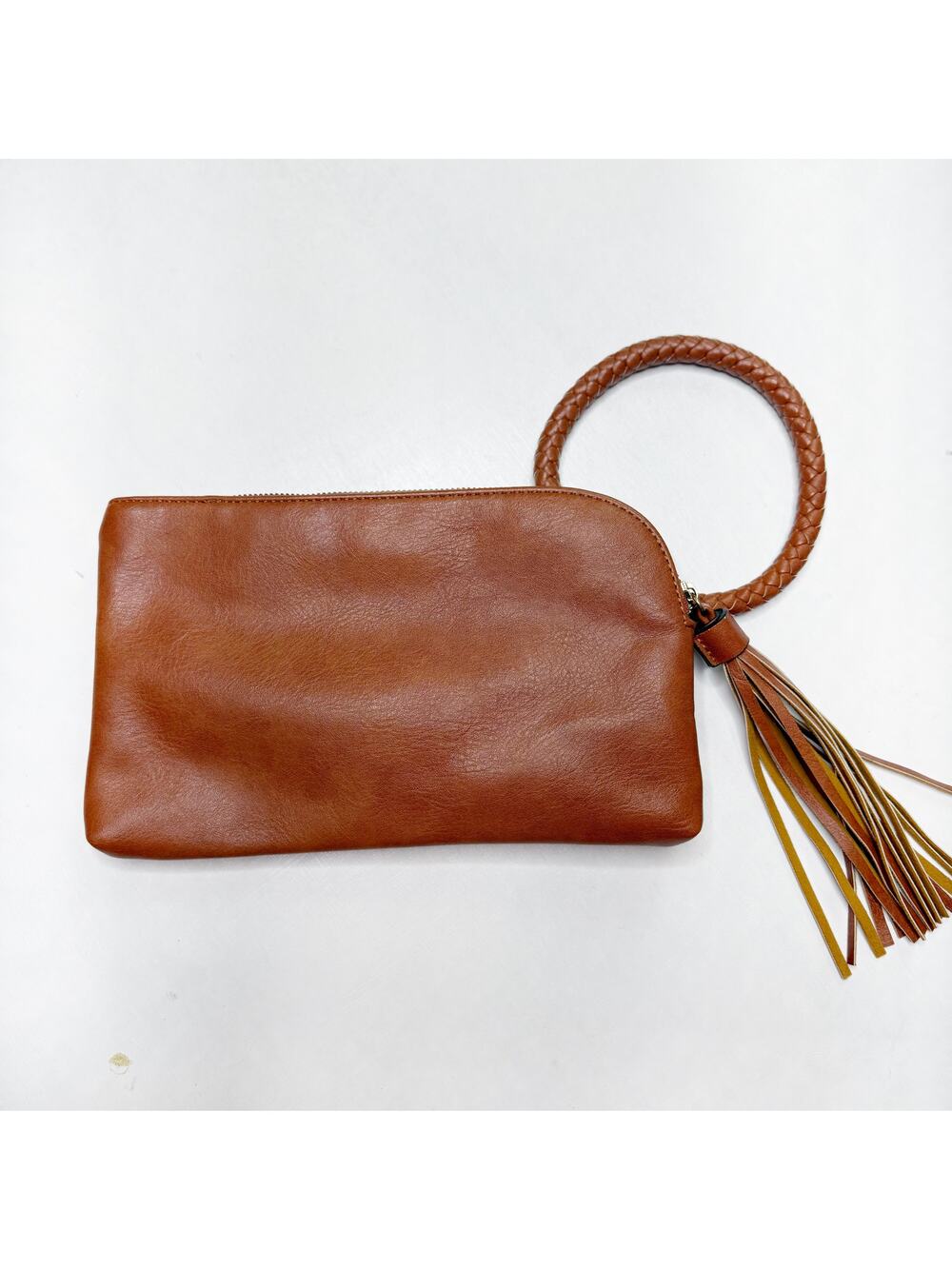 Faux Leather Wristlet